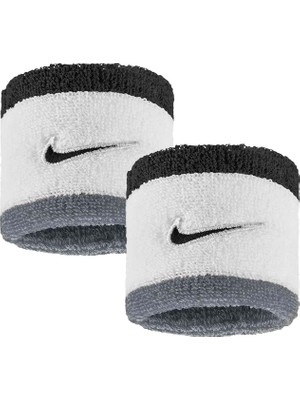 Nike Swoosh Classic Wristbands 2pk Beyaz Unisex Bileklik