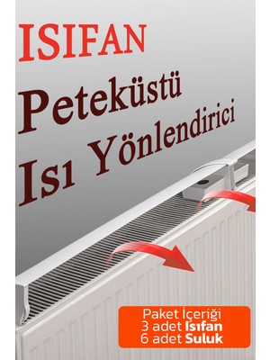 Alezy Isıfan Petek Üstü Isı Yönlendirici Ayarlanabilir Ölçü 75-140 cm Arası Isı Yönlendirici