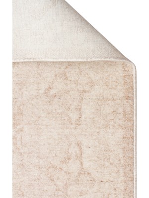 Akbel Halı Shiraz SHR 01 Krem - Vintage Eskitme Desenli Yumuşak Dokulu Modern Makine Halısı