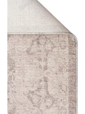 Akbel Halı Shiraz SHR 01 Gri - Vintage Eskitme Desenli Yumuşak Dokulu Modern Makine Halısı