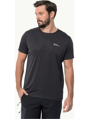 Jack Wolfskin Jwp Erkek Siyah Tişört
