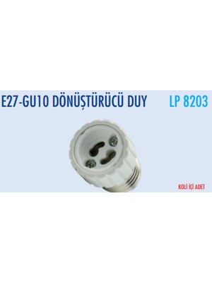 Lampist E27-GU10 Dönüştürücü Duy