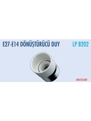 Lampist E27-E14 Dönüştürücü Duy