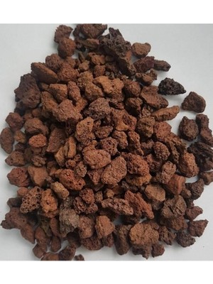 Tarım Pomza Taşı Kırmızı Pomza Lav Taşı Volkanik Tüf Dekoratif Ponza Taşı 10 Litre 3-8 mm