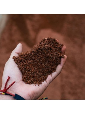 Botanik Kırmızı Pomza Kumu Ince Pomza Taşı 0-3 mm 5 Litre Volkanik Cürüf Ponza Lav Kırığı