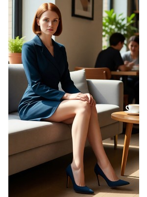 FRM Kadın Dokuma Kumaş Kruvaze Ceket Elbise Standart Kol Mini Boy Tasarımıyla Şık Bir Seçenek Kaliteli