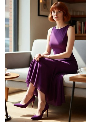 FRM Kadın Bisiklet Yaka Kolsuz Balık Model Maxi Abiye Elbise Parti Mezuniyet Için Ideal Seçimdir