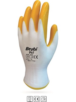 Beybi Pn7 No:9 Sarı Nitril Eldiven