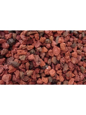 Pomza 10 Litre 3-8 mm Kırmızı Pomza Taşı Lav Taşı Volkanik Ponza