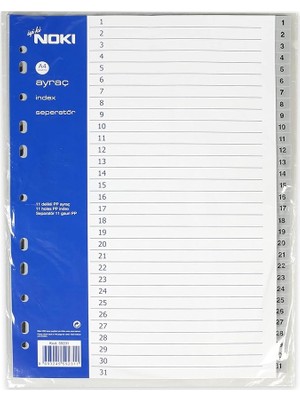 59231 1-31 Rakamlı Seperatör