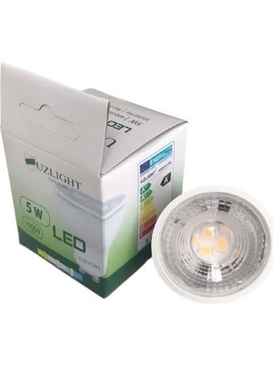 Adet 5W LED Ampul GU10 Duy Sarı Işık 3000K Uzlıght