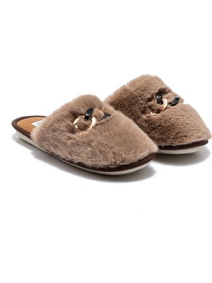 Twigy Perla Peluş Kadın Ev Terliği Bej 37/41