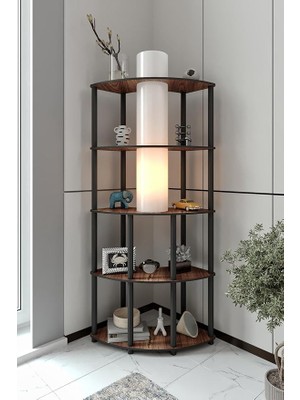 Lambader Ceviz – Modern Doğal Ahşap Görünümlü Gövde, Geniş Taban Yüzeyi (70X30 Cm), 150 cm Yükseklik, E27 Duy Uyumlu, LED Ampul ile Kullanılabilir, Kolay Kurulumlu, Dekoratif Aydınlatma Lambası