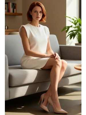 FRM Kadın Casual Mini Boy Shift Kalıp Dokuma Tüvit Elbise Modern Omuz Kesimi Zarif Tasarım Kaliteli