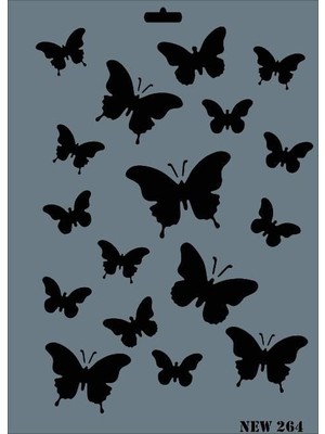 Rich New Seri N-264 Stencil 35X25 cm