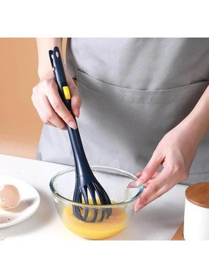 Pearl Shop 2'si 1 Arada Sihirli Çırpıcı ve Makarna Maşası Pratik Yumurta Sos Krema Karıştırıcı