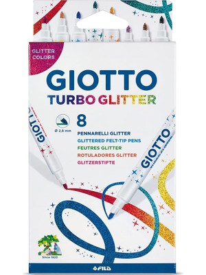 Turbo Glitter - Simli Keçeli Askılı Paket 8'li