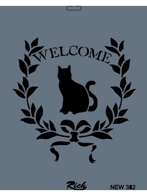 Rich New Seri N-382 Stencil 35X25 cm