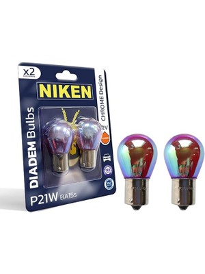 P21W 93 Turuncu Amber Chrome Diadem BA15S (2 Adet) 12V