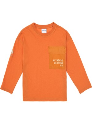 U.S. Polo Assn. Erkek Çocuk Bakır Bisiklet Yaka Süprem Sweatshirt 50316417-VR182