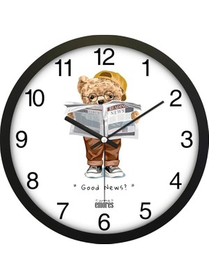 30 cm Gerçek Cam Sessiz Mekanizma Duvar Saati