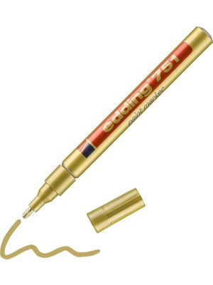 751 Boya Kalemi - Altın - 1 Kalem - Yuvarlak Uç 1-2 mm