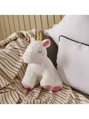 Matmel Soft Unicorn Figürlü Yastık - Beyaz - 25X32 cm