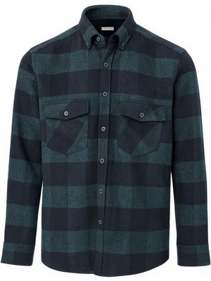 Fabio Cassani Erkek Kışlık Hakiki Oduncu Gömleği