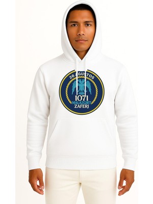 Bahriyeli Collection Kapüşonlu 1071 Malazgirt Savaşı Göğüs Tasarımlı Unisex Sweatshirt