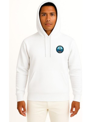 Bahriyeli Collection Kapüşonlu F500 Tcg Bozcaada Savaş Gemisi Cep ve Sırt Tasarımlı Unisex Sweatshirt