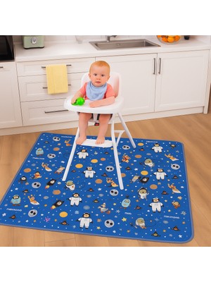 Minimono Mama Sandalyesi Altı ve Aktivite Bakım Örtüsü - Sıvı Geçirmez Yıkanabilir - 145X120CM
