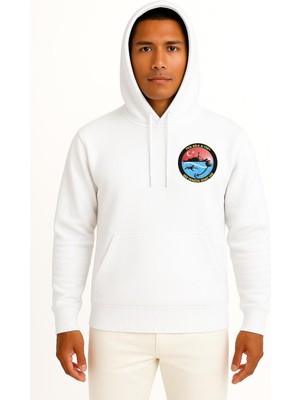 Bahriyeli Collection Kapüşonlu Tcg Ağ-6 A-1581 Cep ve Sırt Tasarımlı Unisex Sweatshirt