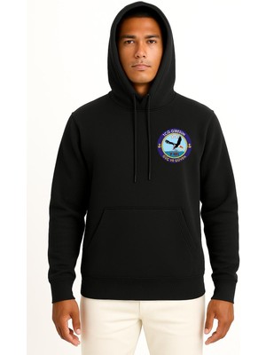 Bahriyeli Collection Kapüşonlu Tcg Giresun F-491 Cep ve Sırt Tasarımlı Unisex Sweatshirt