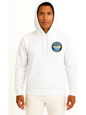 Bahriyeli Collection Kapüşonlu Tcg Doğan P-340 Cep ve Sırt Tasarımlı Unisex Sweatshirt