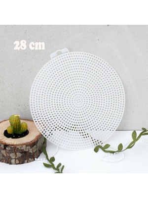 Çanta Kanvas Yuvarlak Büyük Boy (28 Cm)