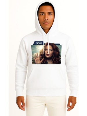 Bahriyeli Collection Kapüşonlu Rachelle Lefevre Under The Dome Julia Shumwa Göğüs Tasarımlı Unisex Sweatshirt