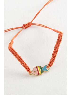 Bijuteri Net Balık Makrome Örgülü Bileklik