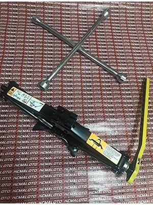 Krikosu 1.5 Ton Makas Cırcır Araç Kriko + Bijon Anahtarı