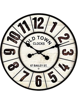 Aypaş Galaxy Old Town Serisi Duvar Saati, 50 cm