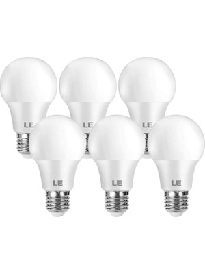 E27 LED Ampul, 8,5 Watt 806 Lümen LED Ampul E27, 60W Ampul A60 Ampul E27, 2700 Kelvin Sıcak Beyaz LED Ampul, 6'lı Set, 180° Enerji Tasarruflu Ampul