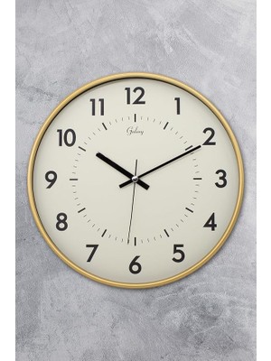 Technology 30 cm Gerçek Cam Sessiz Mekanizma Duvar Saati