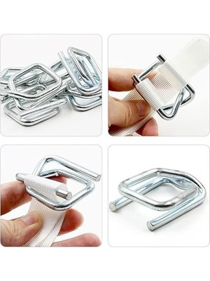 Dalpak Ambalaj 13 mm Galvaniz Bukle Toka 3,00 mm Tel Kalınlığı ( Kompozit Lifli Çember Tokası )