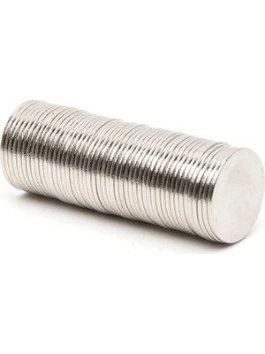 Adet 15X1 mm Yuvarlak Güçlü Neodyum Mıknatıs (Çap 15 mm Kalınlık 1 Mm)