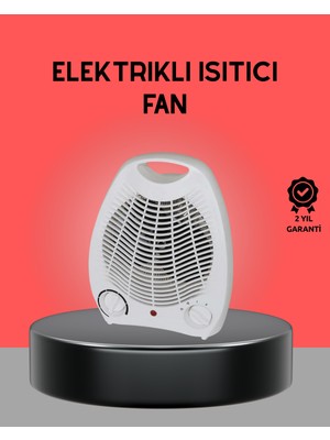ALFA AKSESUAR 03 Mini Elektrikli Isıtıcı 2000W – Termostatlı Fanlı Isıtma, Taşınabilir Tasarım