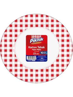 Kullan-At Karton Tabak 21 cm Büyük 10'lu 1495