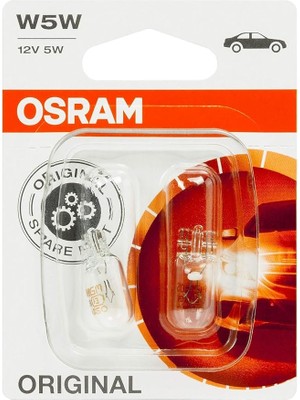 Orijinal W5 W Halojen, Konum ve Plakası Işığı Double Blister Beyaz 2825-02B