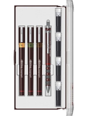 Isograph Junior Set (0.2-0.3-0.5 Mm) + Tikky Mekanik Kurşun Kalem 0.5 mm - S0699320