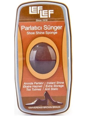 Pearl Shop Nuri Leflef Ayakkabı Parlatıcı Sünger Ayakkabı Parlatıcı Depolu Fırça Ayakkabı Bakım Süngeri Ayakkabı Cila Sünger (Kahve)