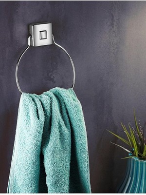 Pearl Shop Haus Delmeye Son Yapışkanlı Banyo Mutfak Havluluk Askısı Krom Y-612