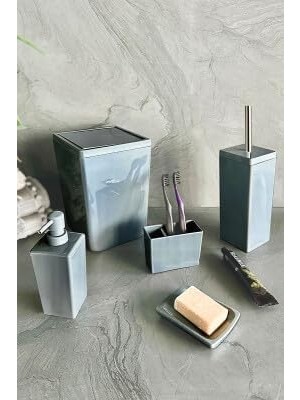 Pearl Shop Banyo Seti-Gri